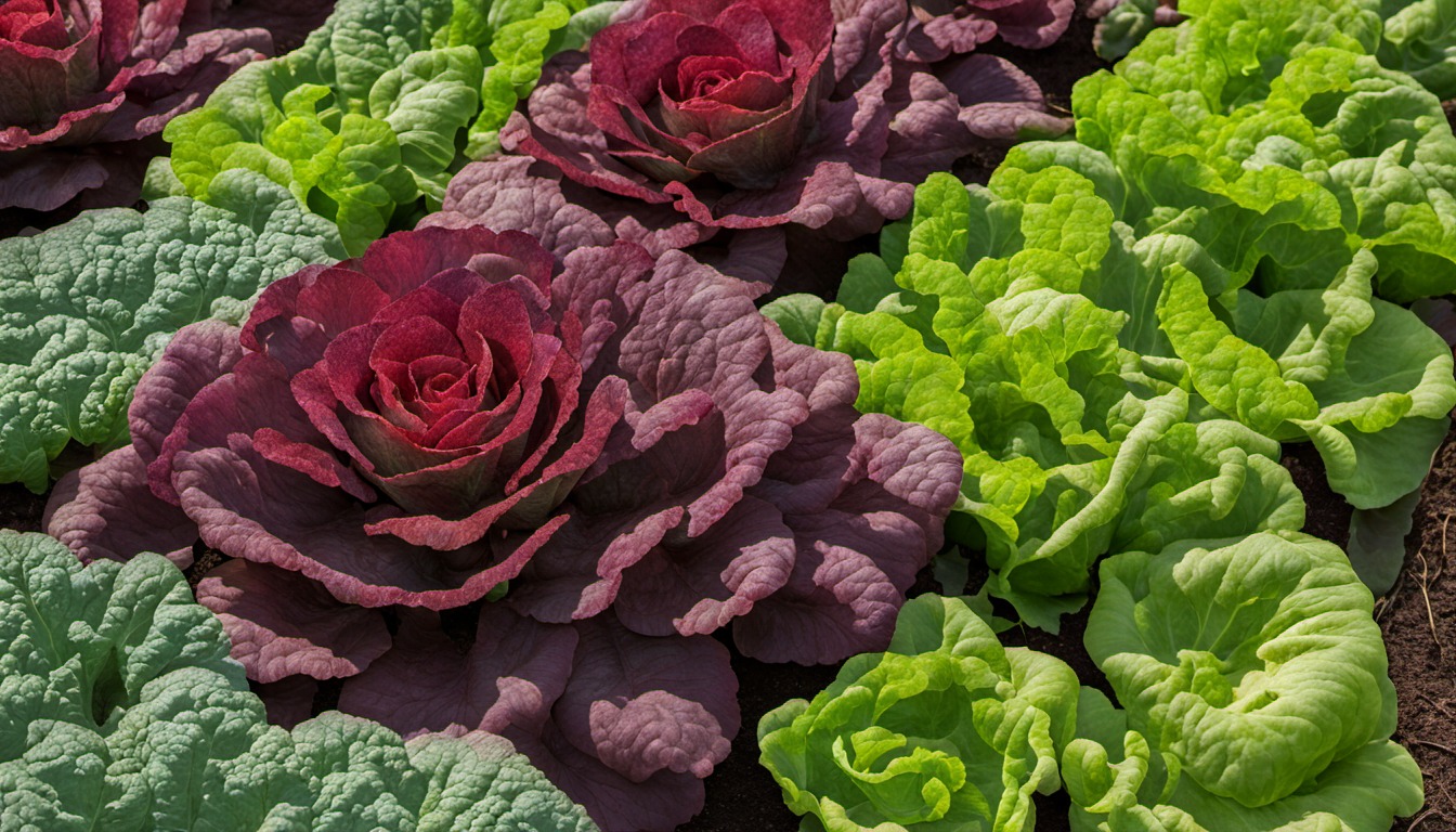 Generated illustration: leafy greens growing in a garden